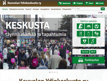 Tablet Screenshot of kouvolanydinkeskusta.fi